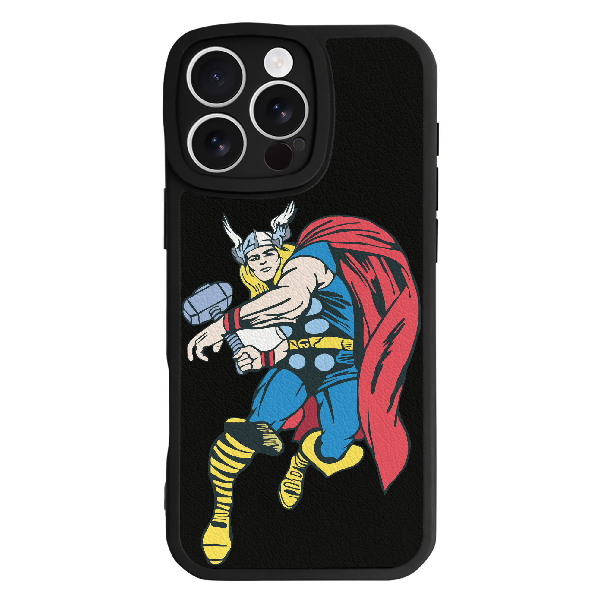 （画像用） アベンジャーズ The Avengers 【iPhone 16シリーズ対応】シリコンスマホケース（レザー調） 材質：シリコン